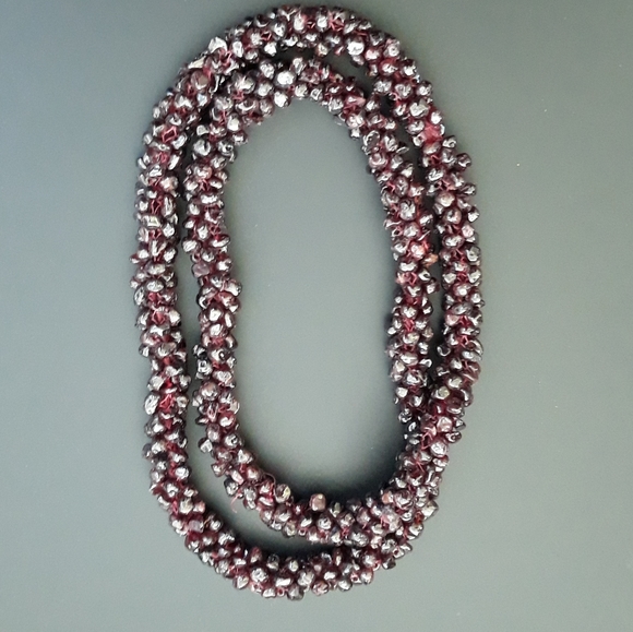 Handcrafted! Granular Garnet Necklace - Picture 4 of 7